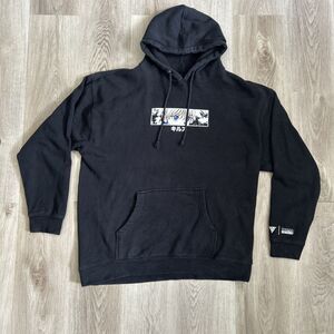 Hunter x Hunter Hoodie Mens XL Hypland Black Killua Eye Pullover Anime Manga